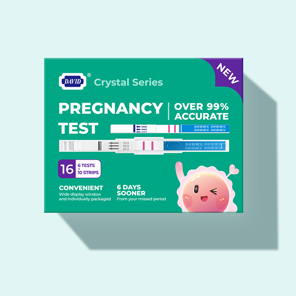 6+10 : 16 Pregnancy Tests with 6 Crystal Test Sticks and 6 Test Strips